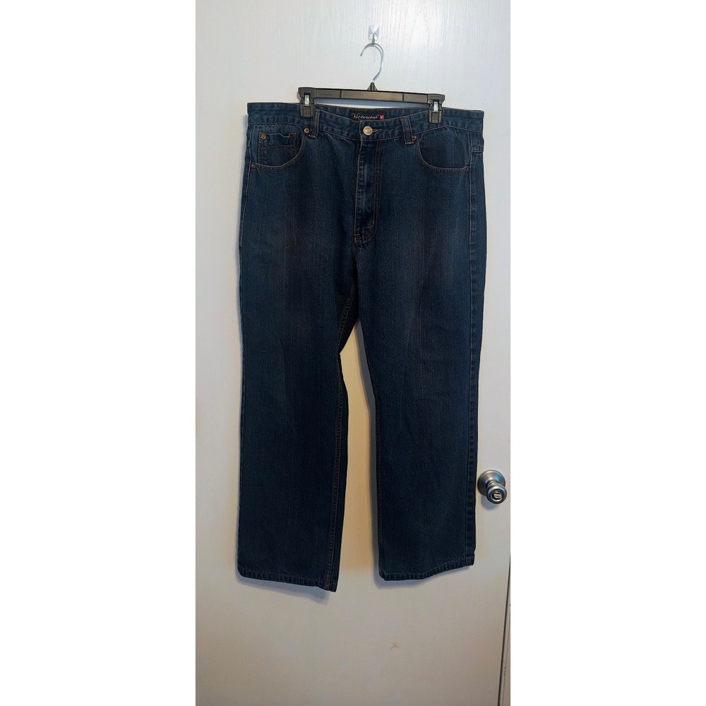 Victorious Relaxed Fit Men's Size 42x33 Jeans Blue Denim
